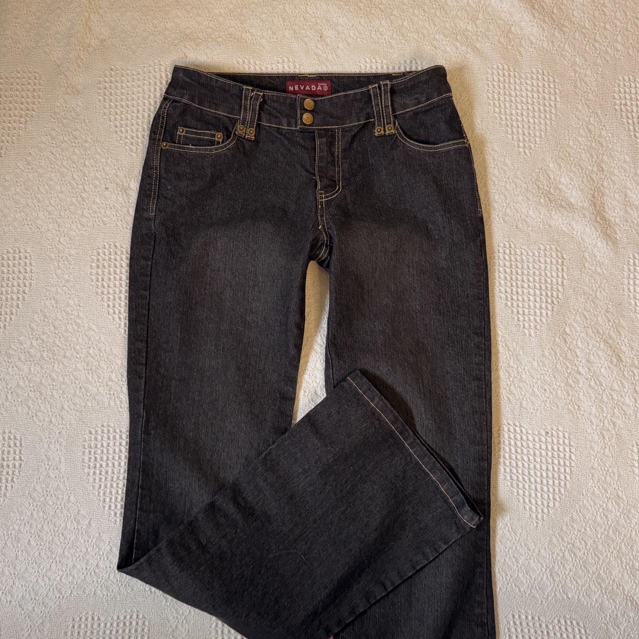 Y2K low rise bootcut jeans (S)