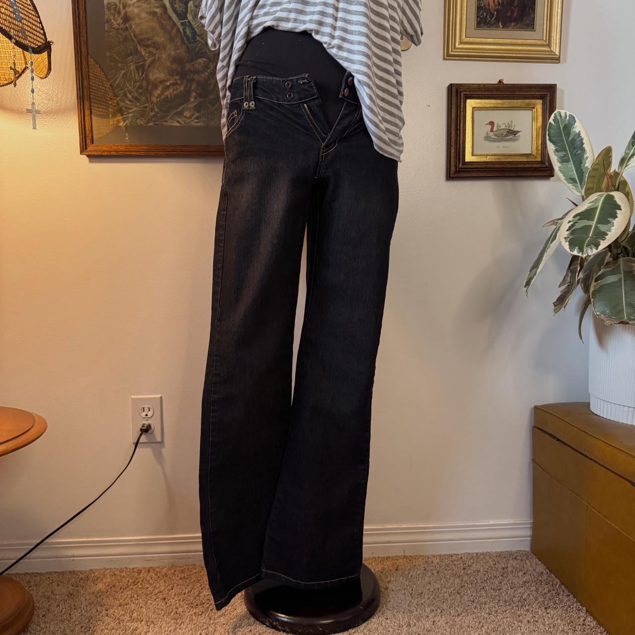 Y2K low rise bootcut jeans (S)