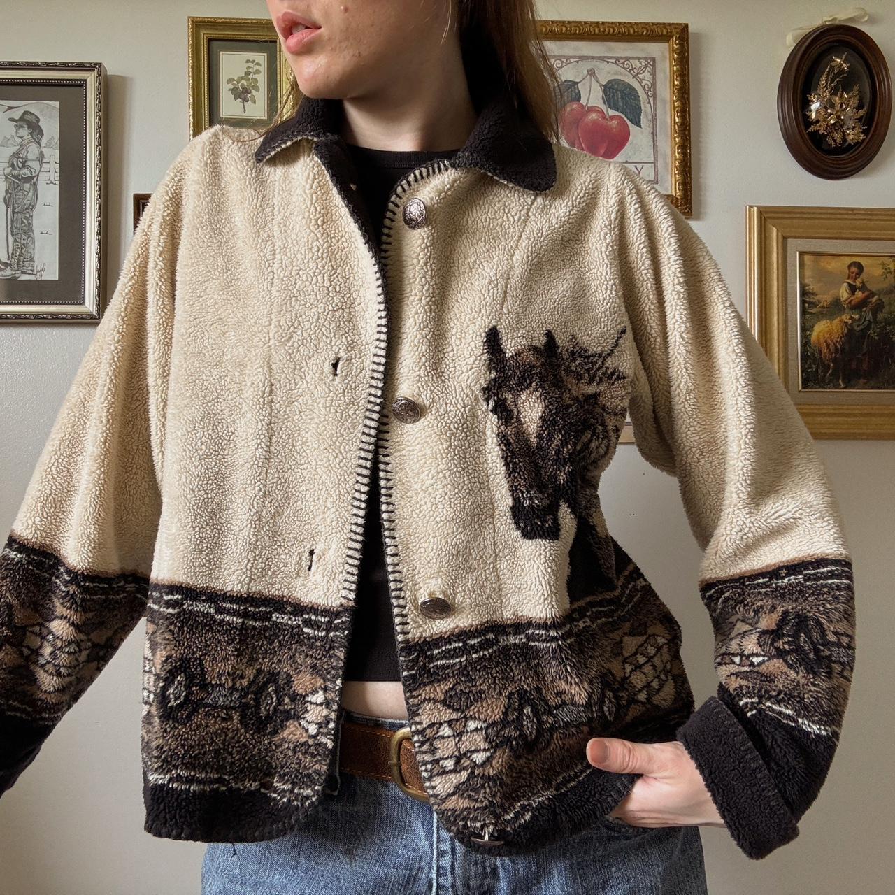 Horse fleece sweater (S)