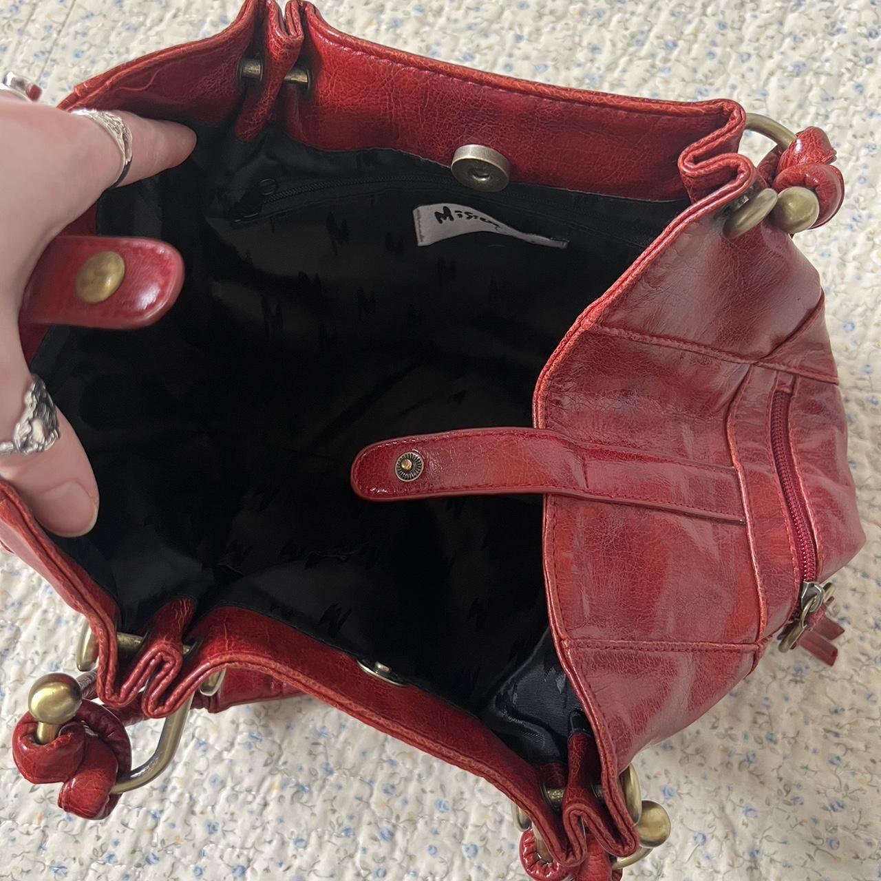 Cherry red slouchy bag