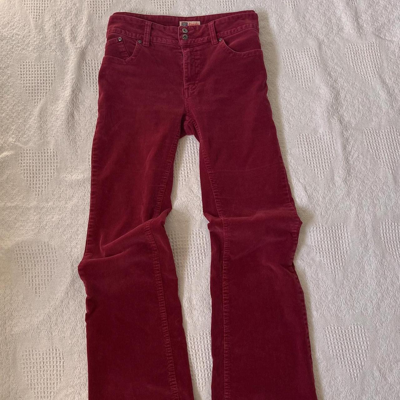 Red corduroy pants (L)