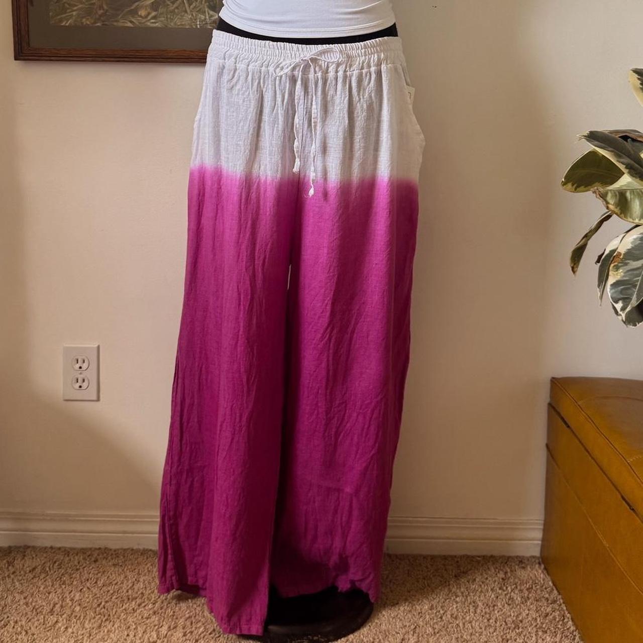 Wide leg linen pants (M/L)