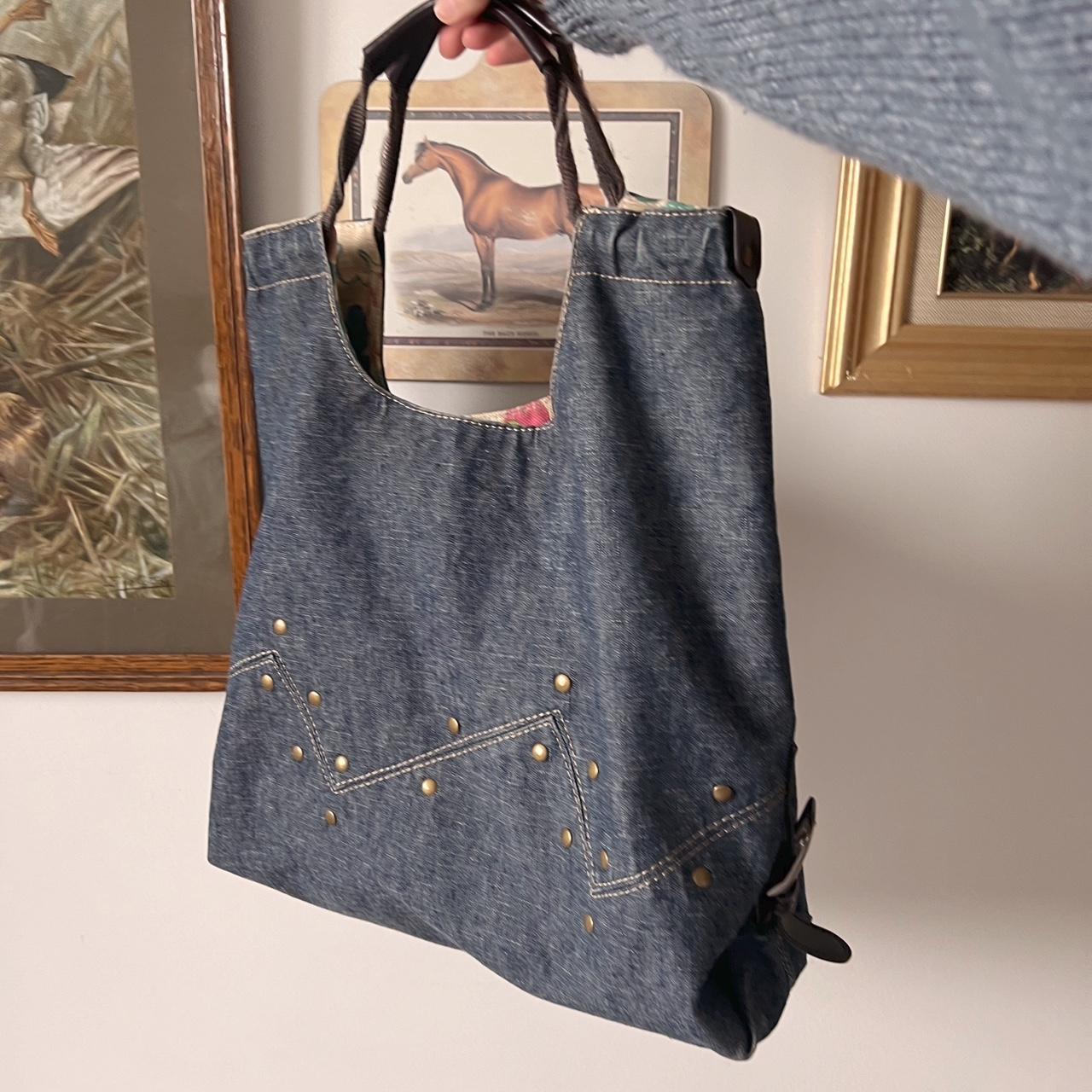 Denim tote bag