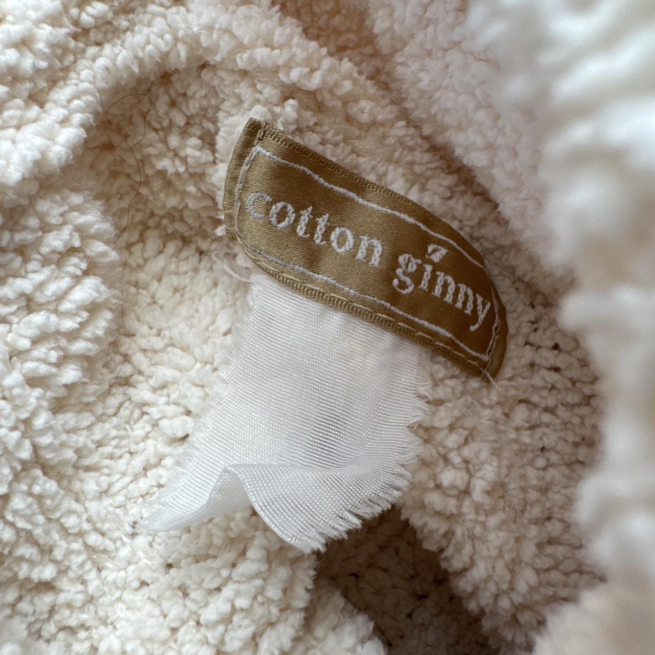 Plush cream convertible funnel neck sweater (S)