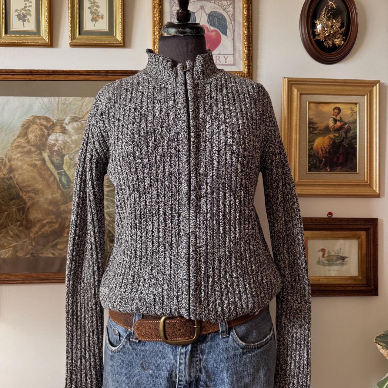 Dark grey mock neck knit (S)