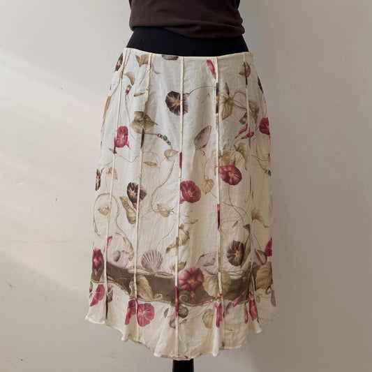 Vintage silk fairy skirt (L)