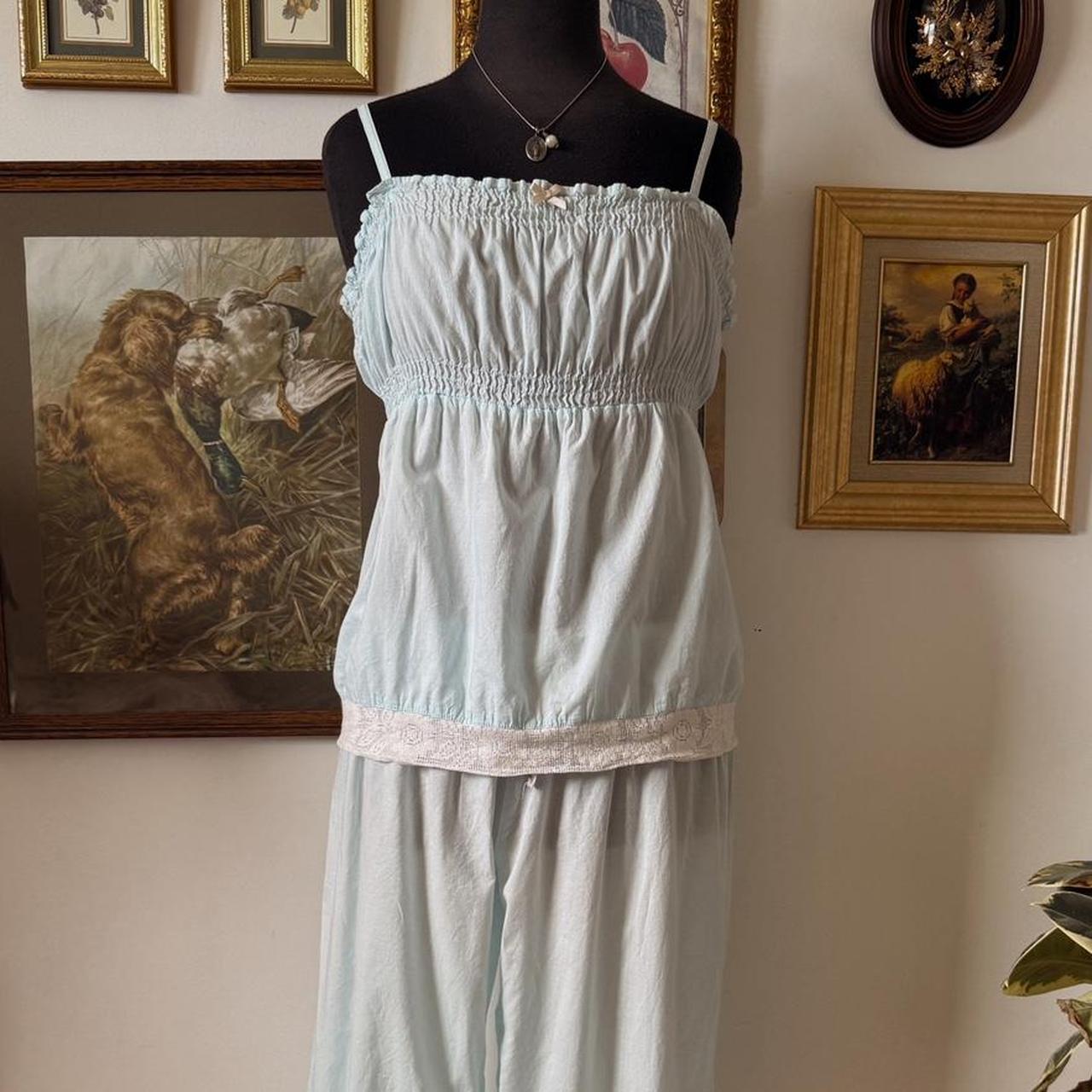 Vintage lace cotton set (L)