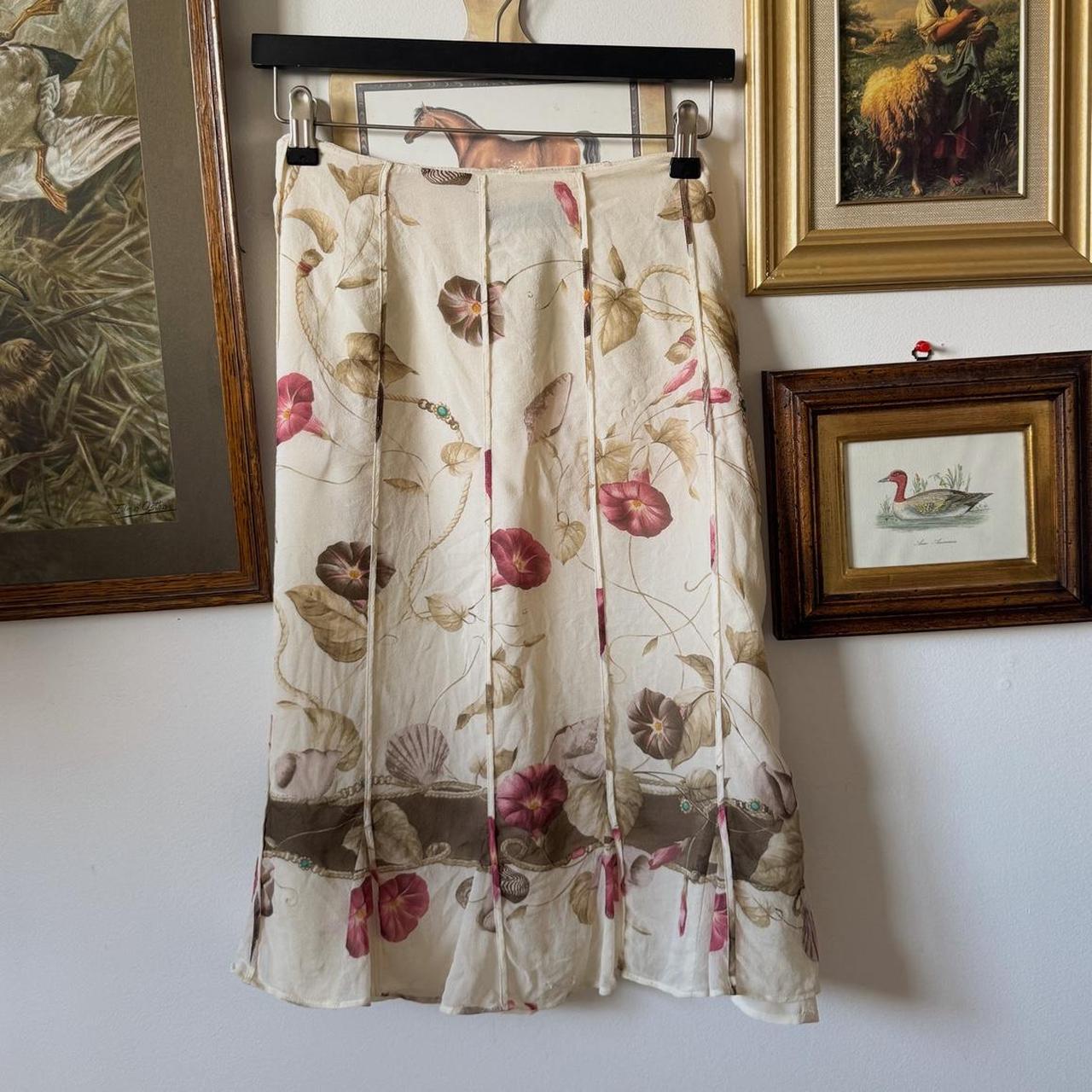 Vintage silk fairy skirt (L)