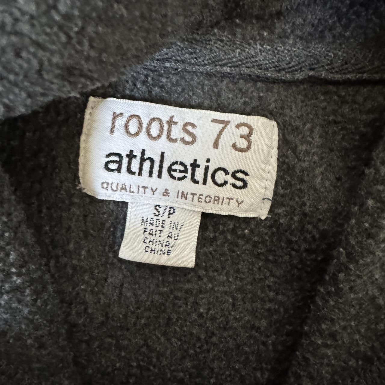 Charcoal grey roots fleece hoodie (S)