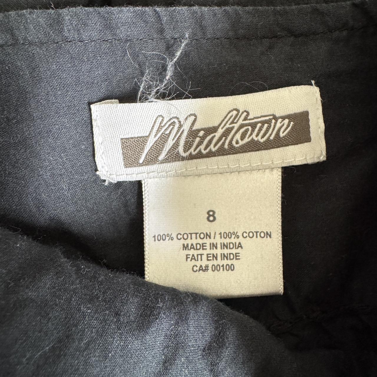 Black cotton ruffle skirt (M)
