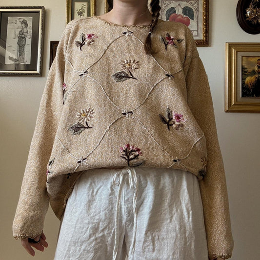 Cottage garden sweater (XL)