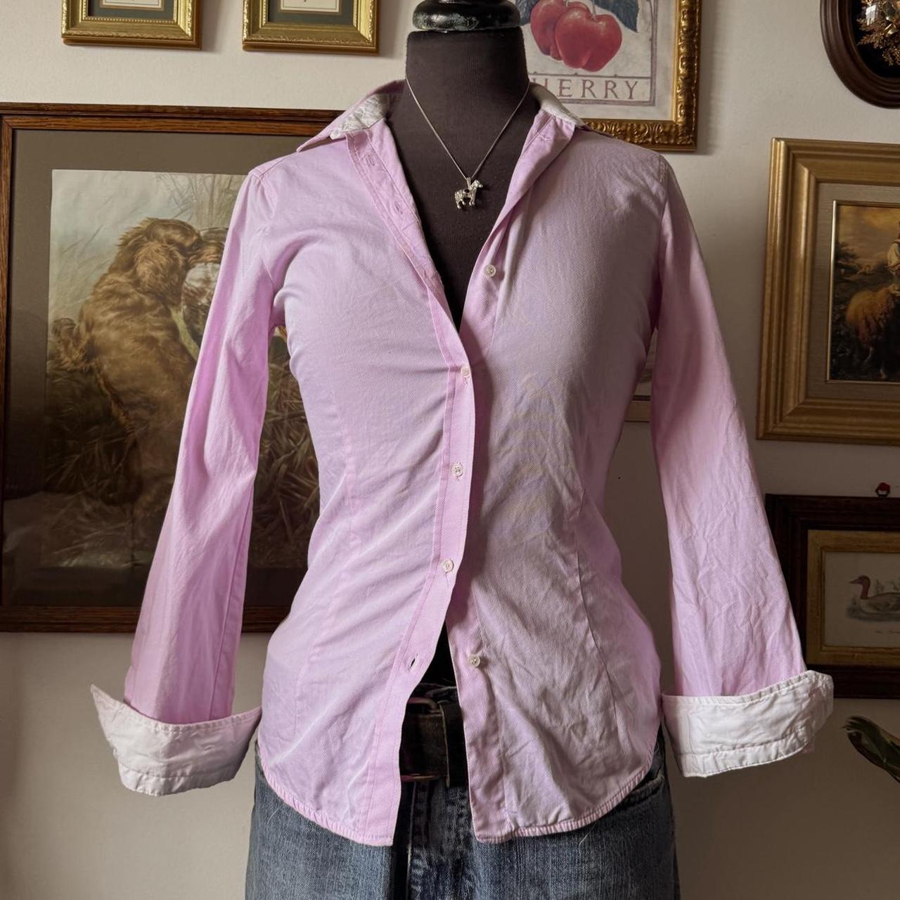 Lilac button up blouse (XS)