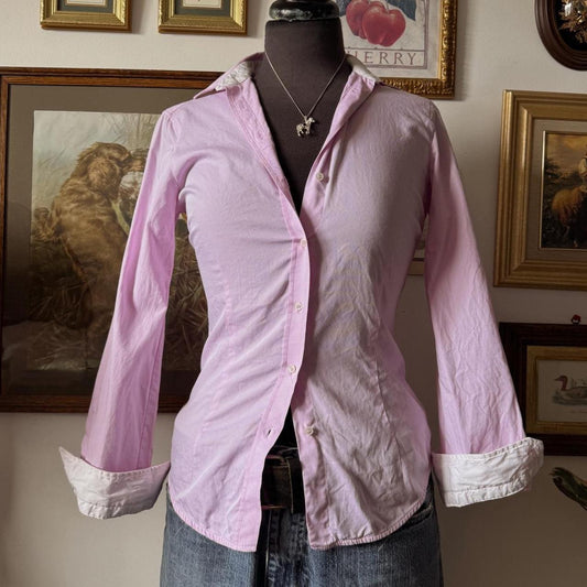 Lilac button up blouse (XS)