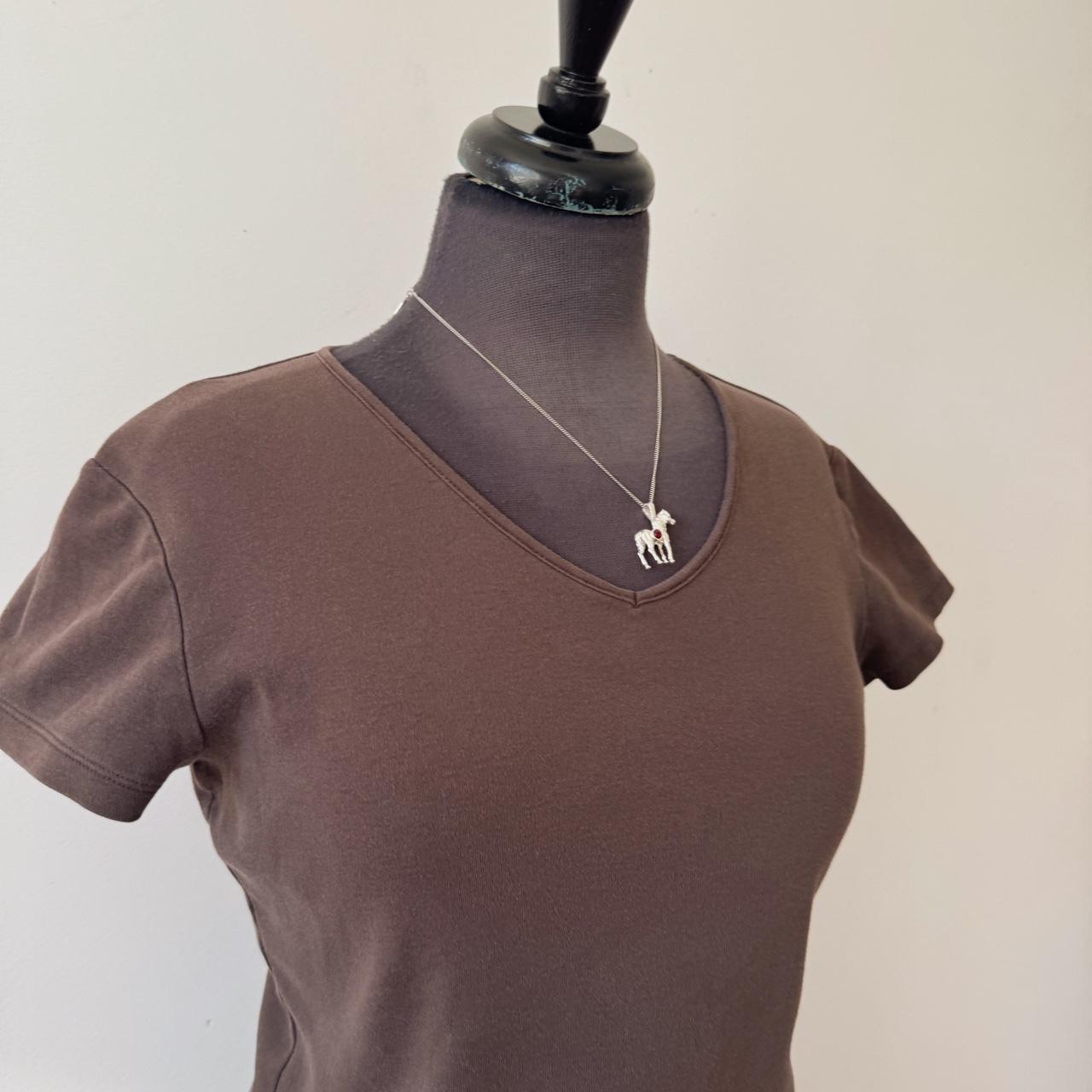 Brown cotton baby tee (M)