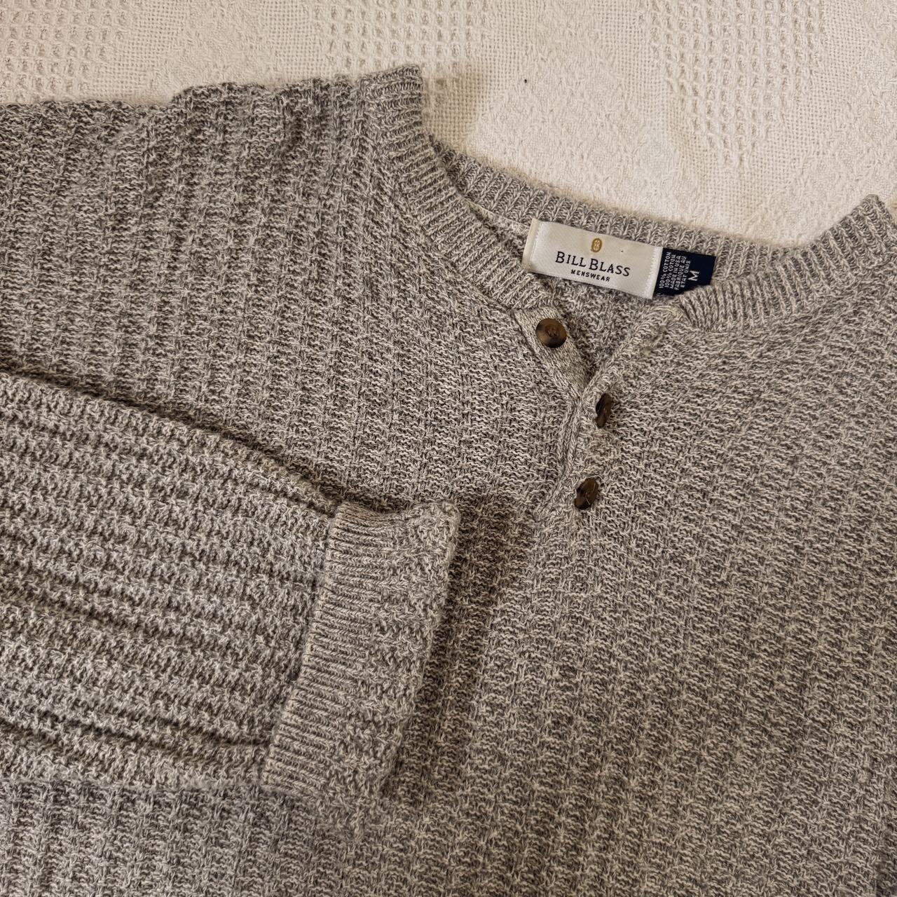 90s slouchy light grey knit sweater (XL)
