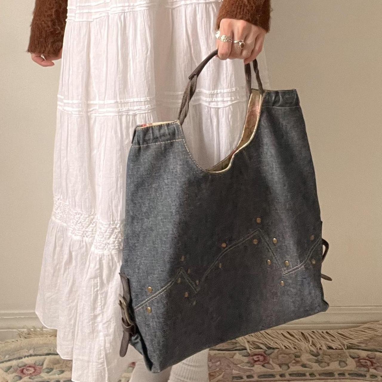 Denim tote bag