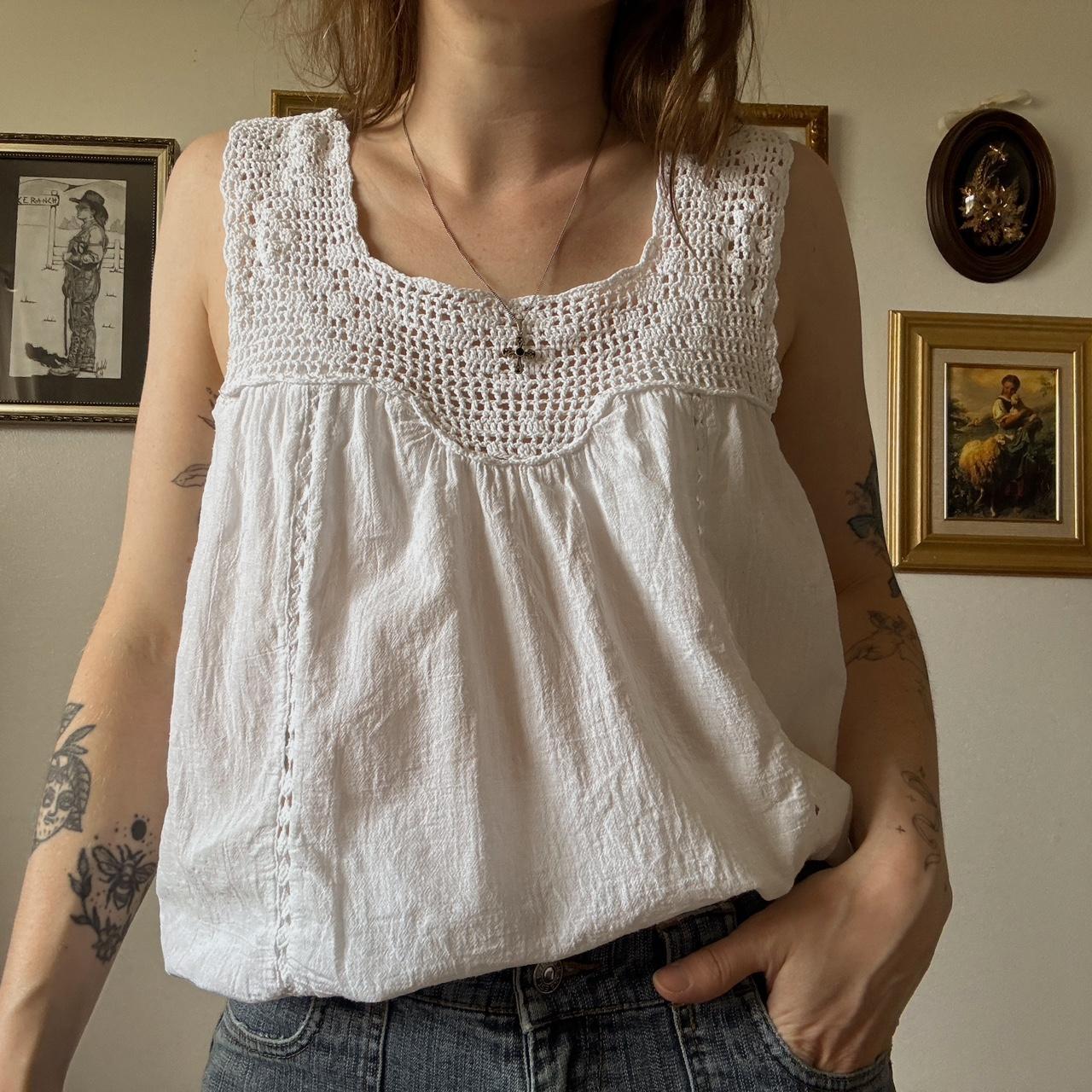 Crochet boho summer tank (M/L)