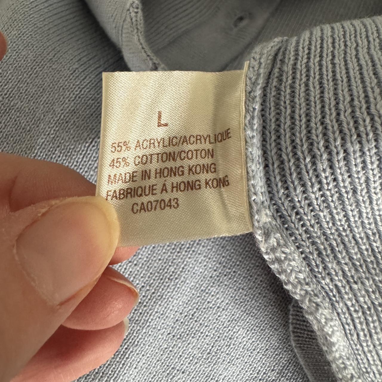 Baby blue knit cardigan (L)