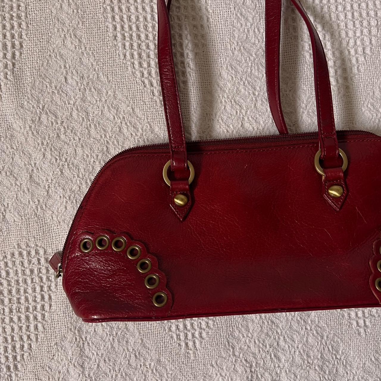 Cherry red shoulder bag