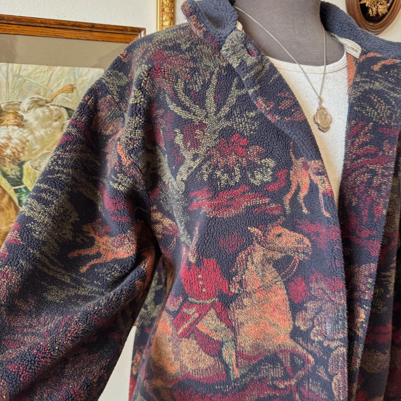 Tapestry print fleece jacket (M)