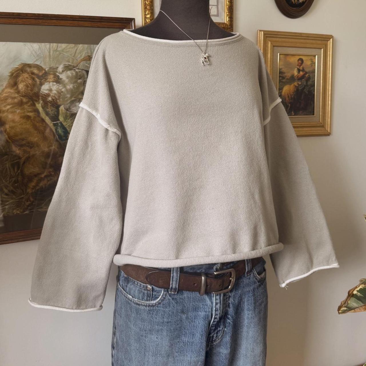 Soft grey coastal sweater (M)
