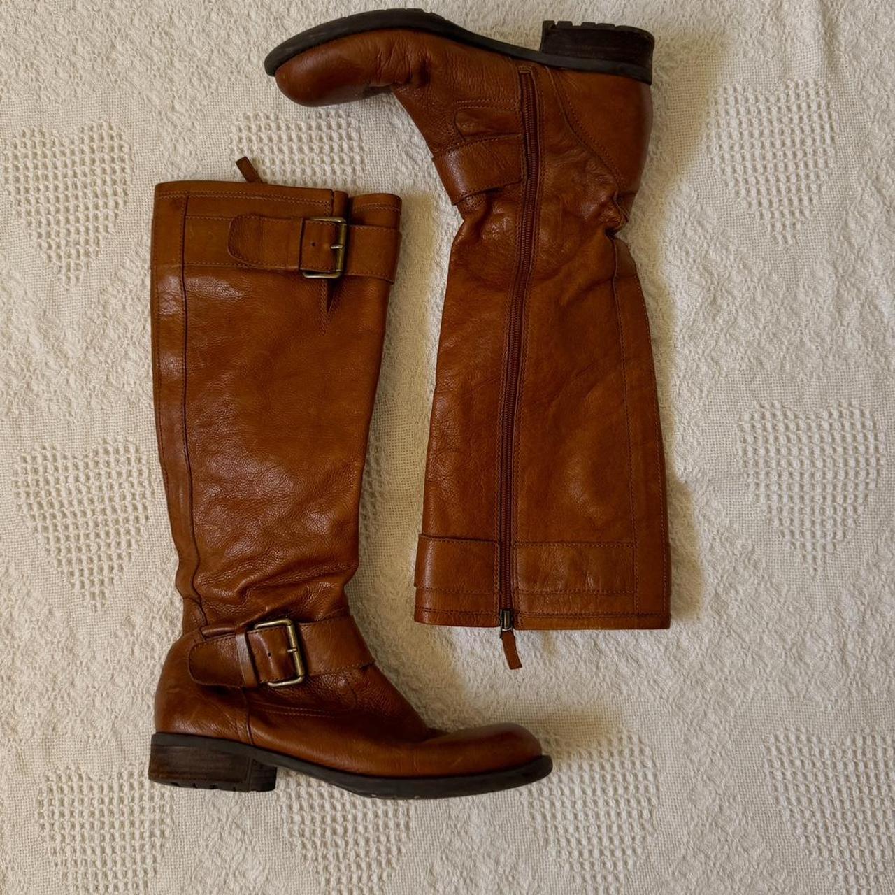 Slouchy leather buckle boots (8)