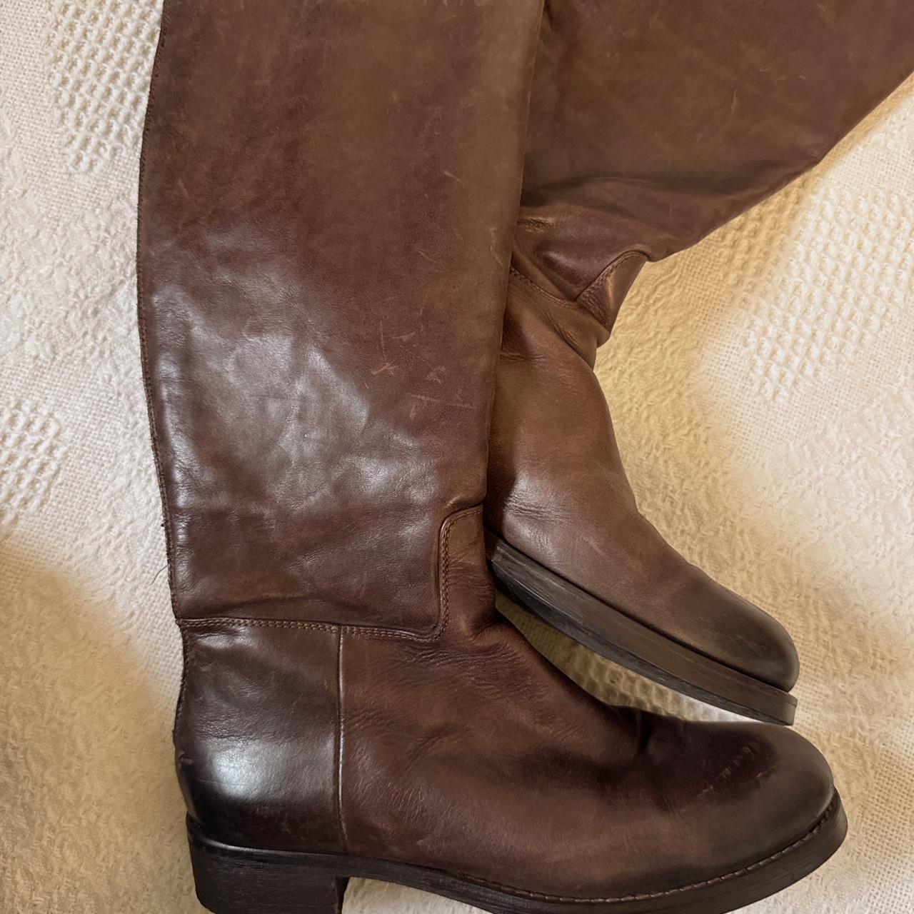 Brown leather riding boots (8.5)