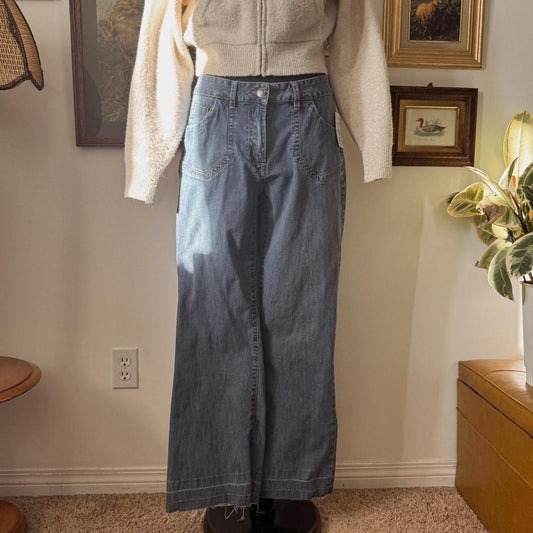 Mid rise wide leg jeans (M)