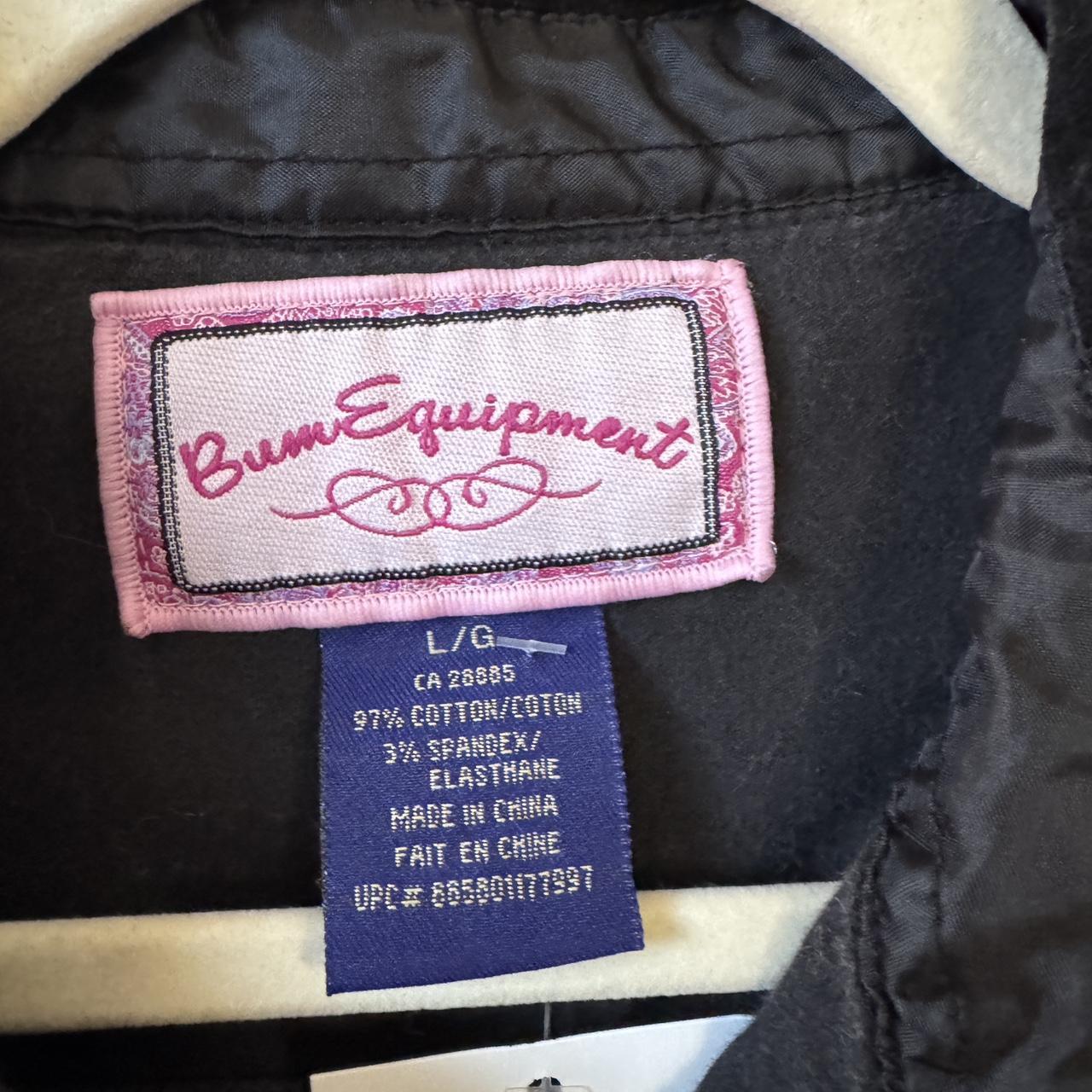 Black velvet button-up top (M)