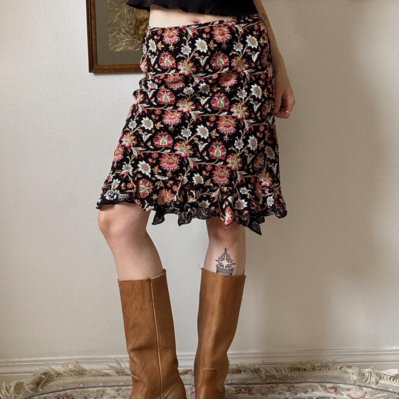 Fairy floral reversible skirt (S)