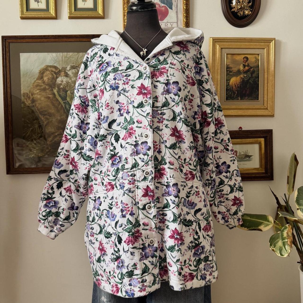 Floral cozy spring jacket (L)
