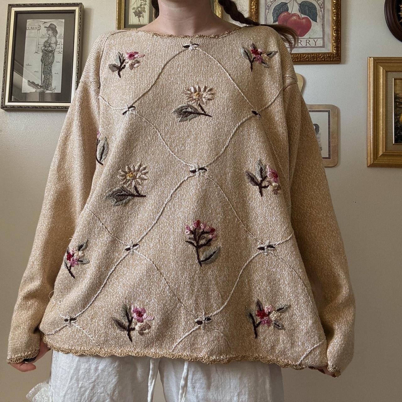 Cottage garden sweater (XL)