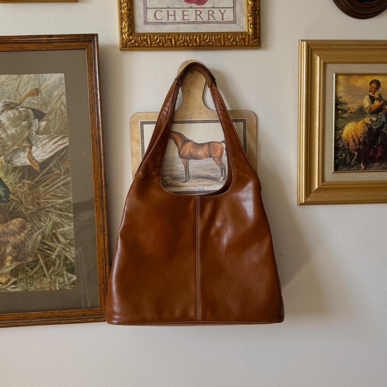 Brown leather bag