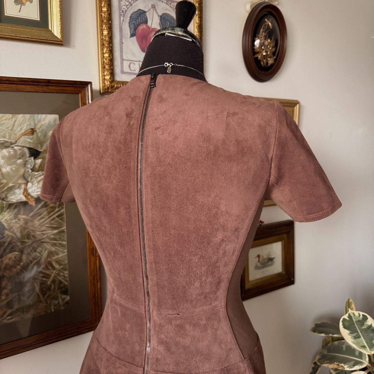 Chocolate brown suede mini dress (XS)