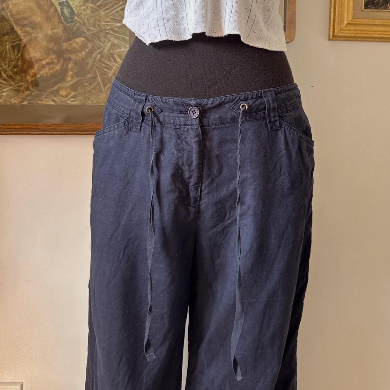 Breezy linen capri pants (M)