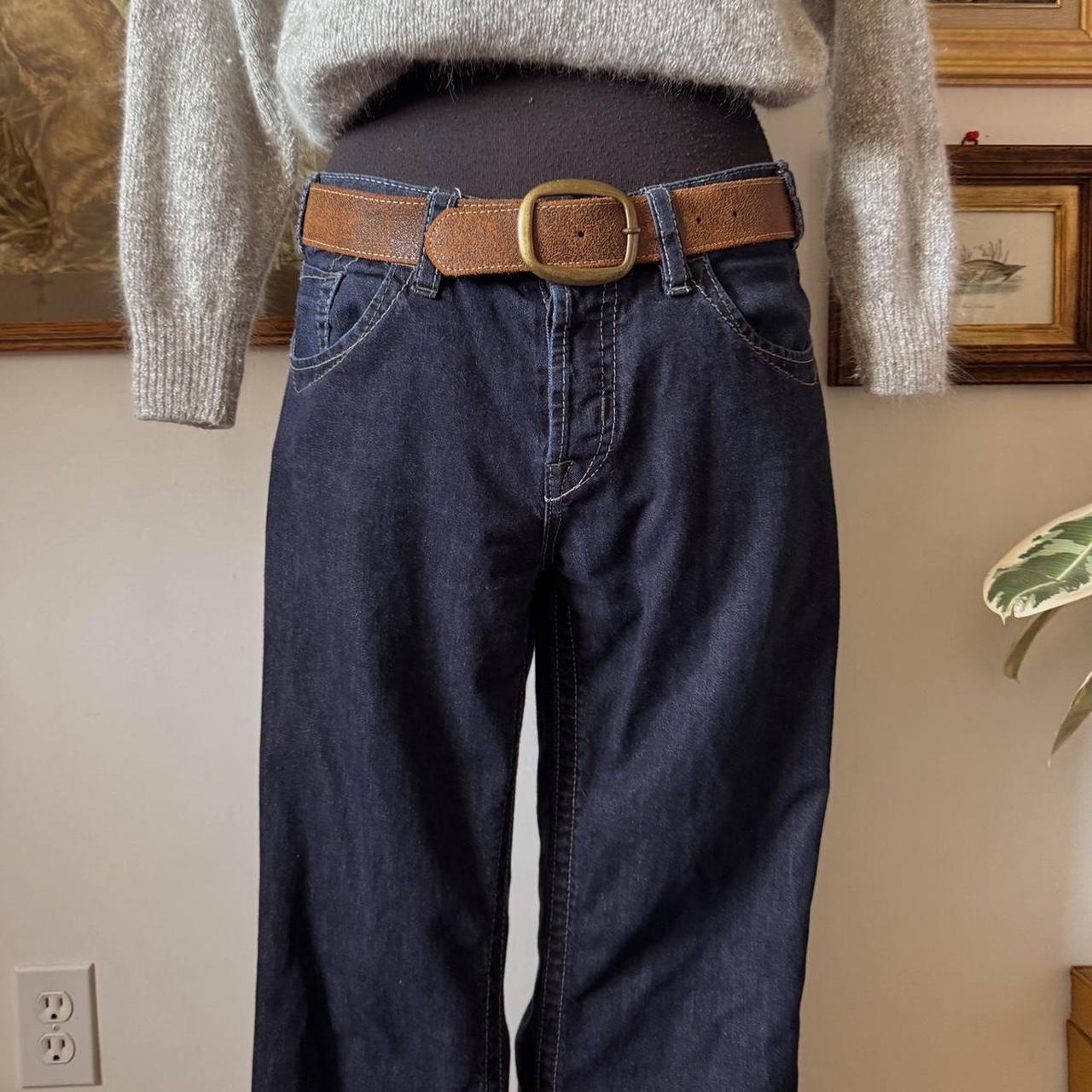 Dark wash y2k jeans (32)