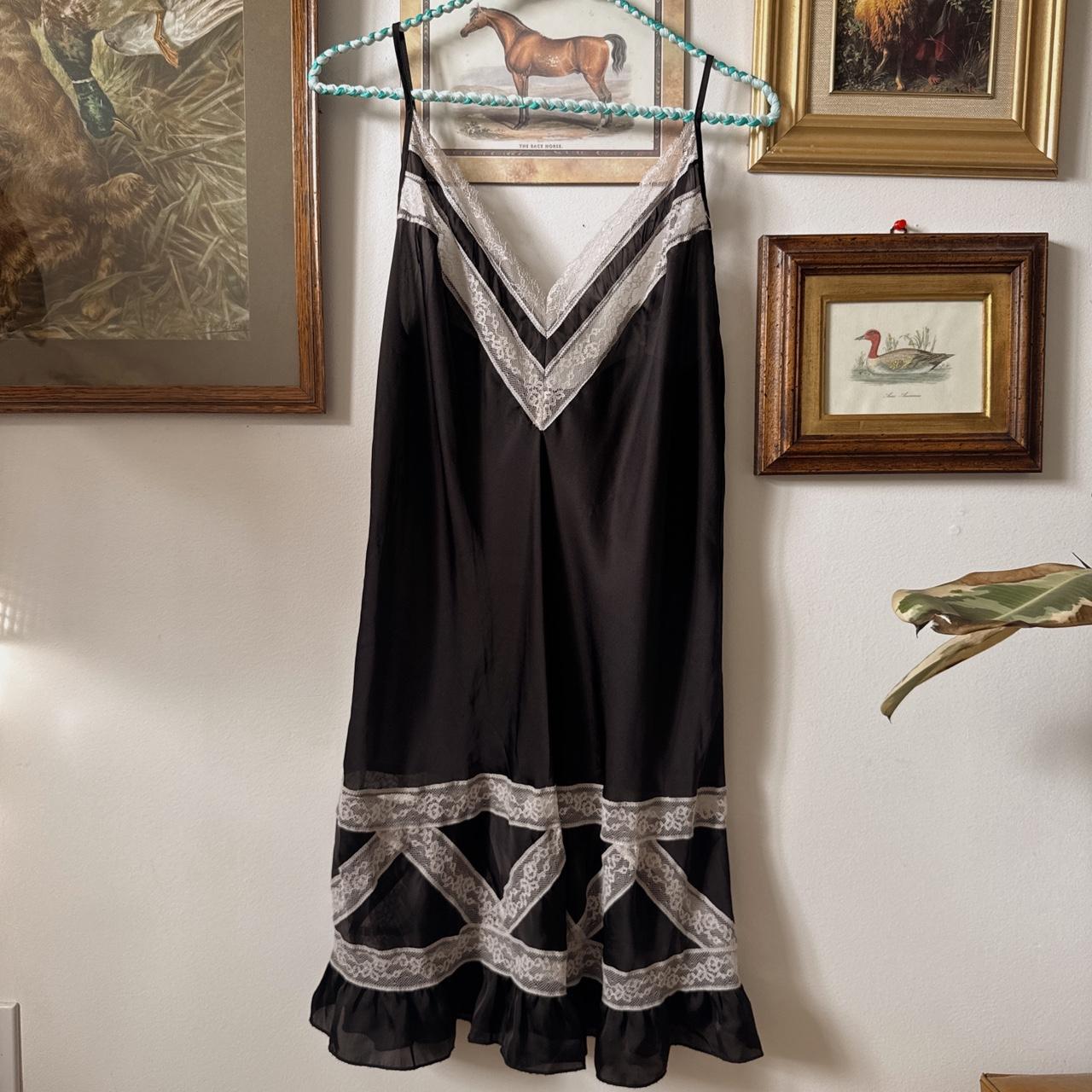 Victoria's Secret black lace slip dress (XL)