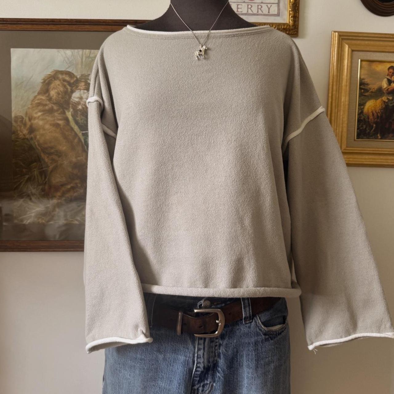 Soft grey coastal sweater (M)