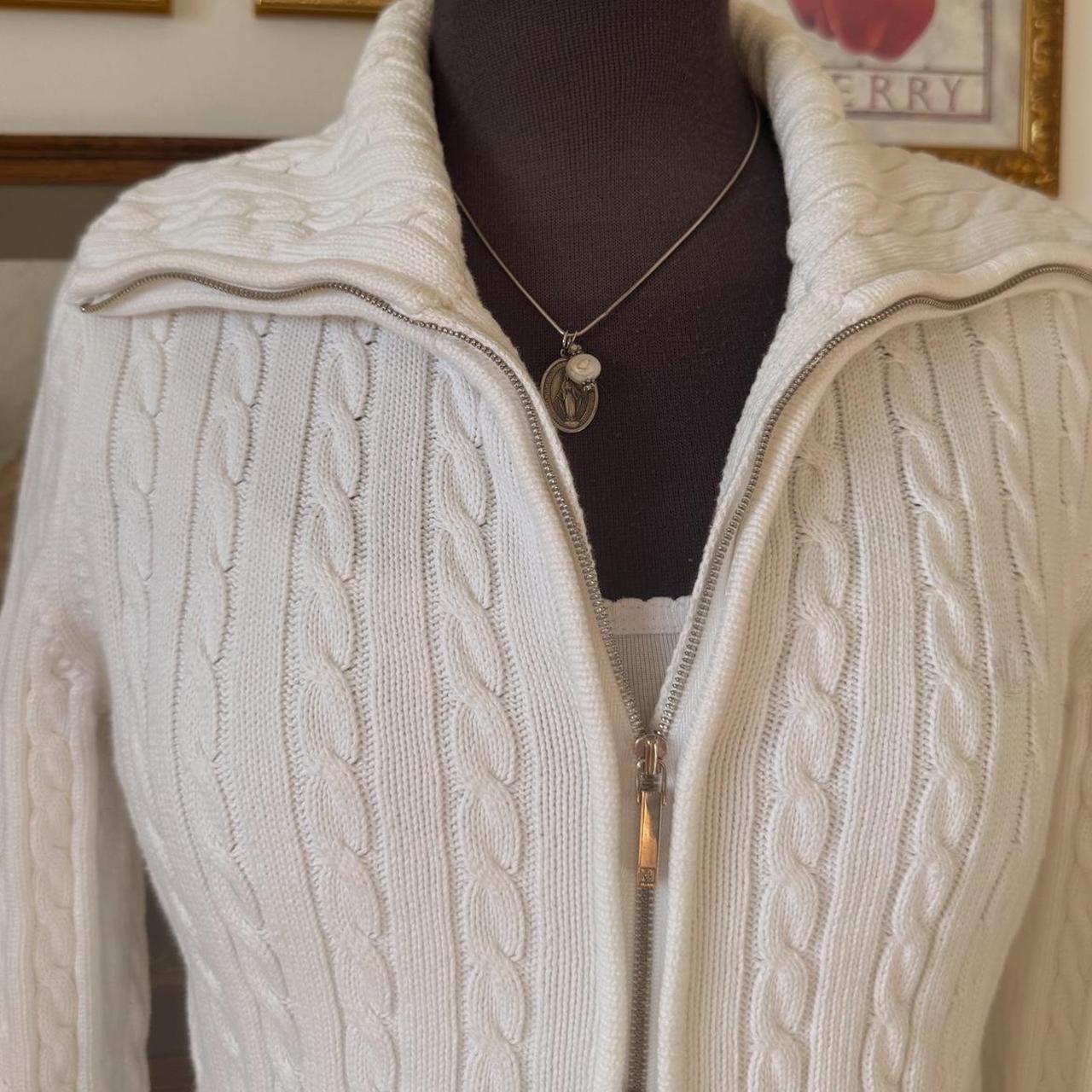 White Ralph Lauren cable knit (S)