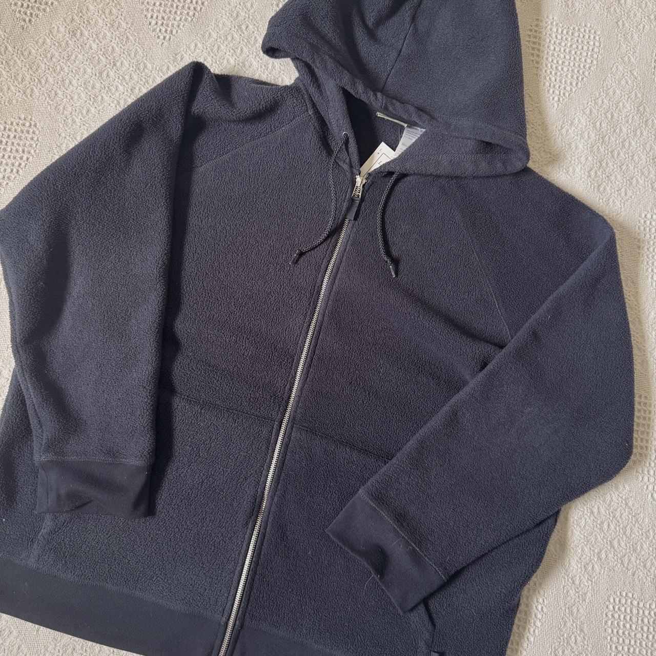 Navy blue fleece zip-up hoodie (XXL)