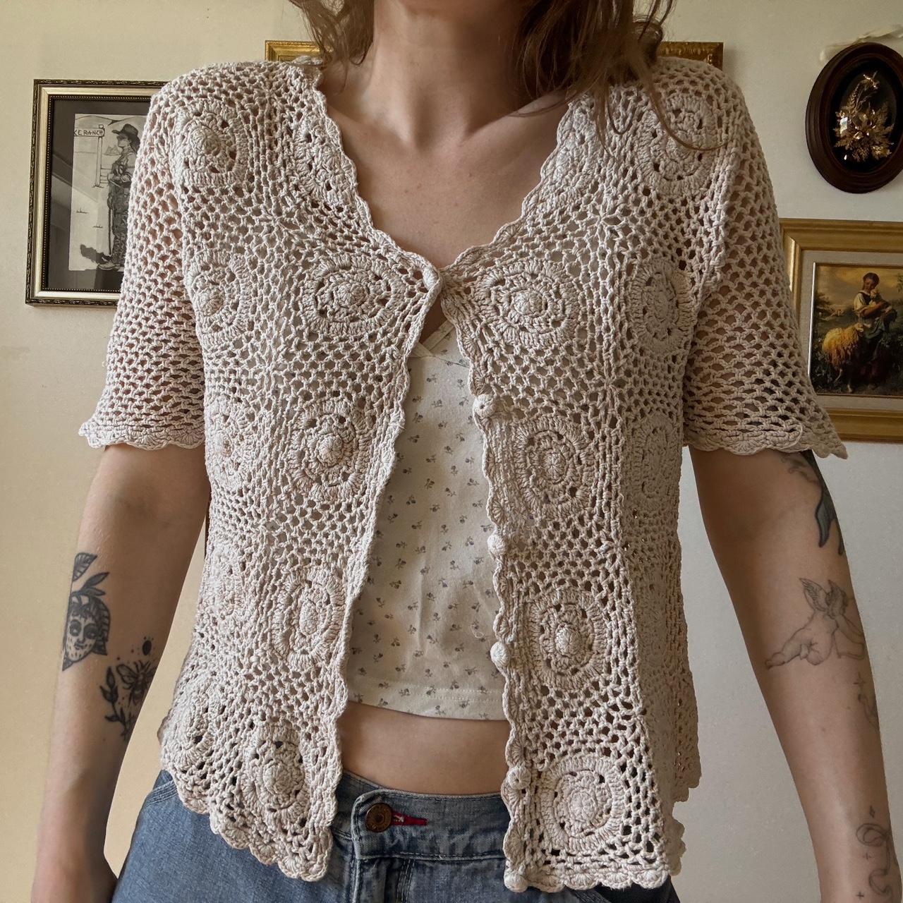 Crochet boho cardi (S)