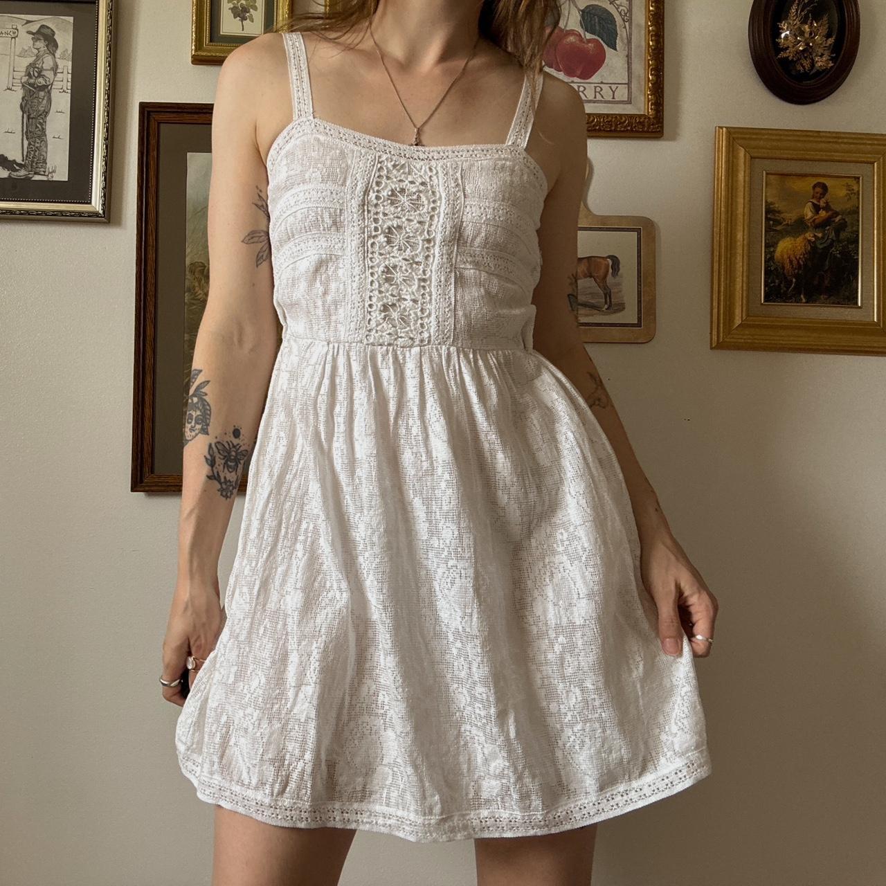 White lace mini dress (S)