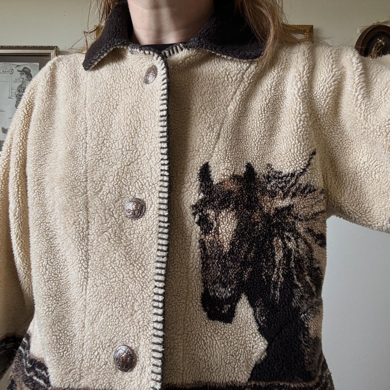 Horse fleece sweater (S)