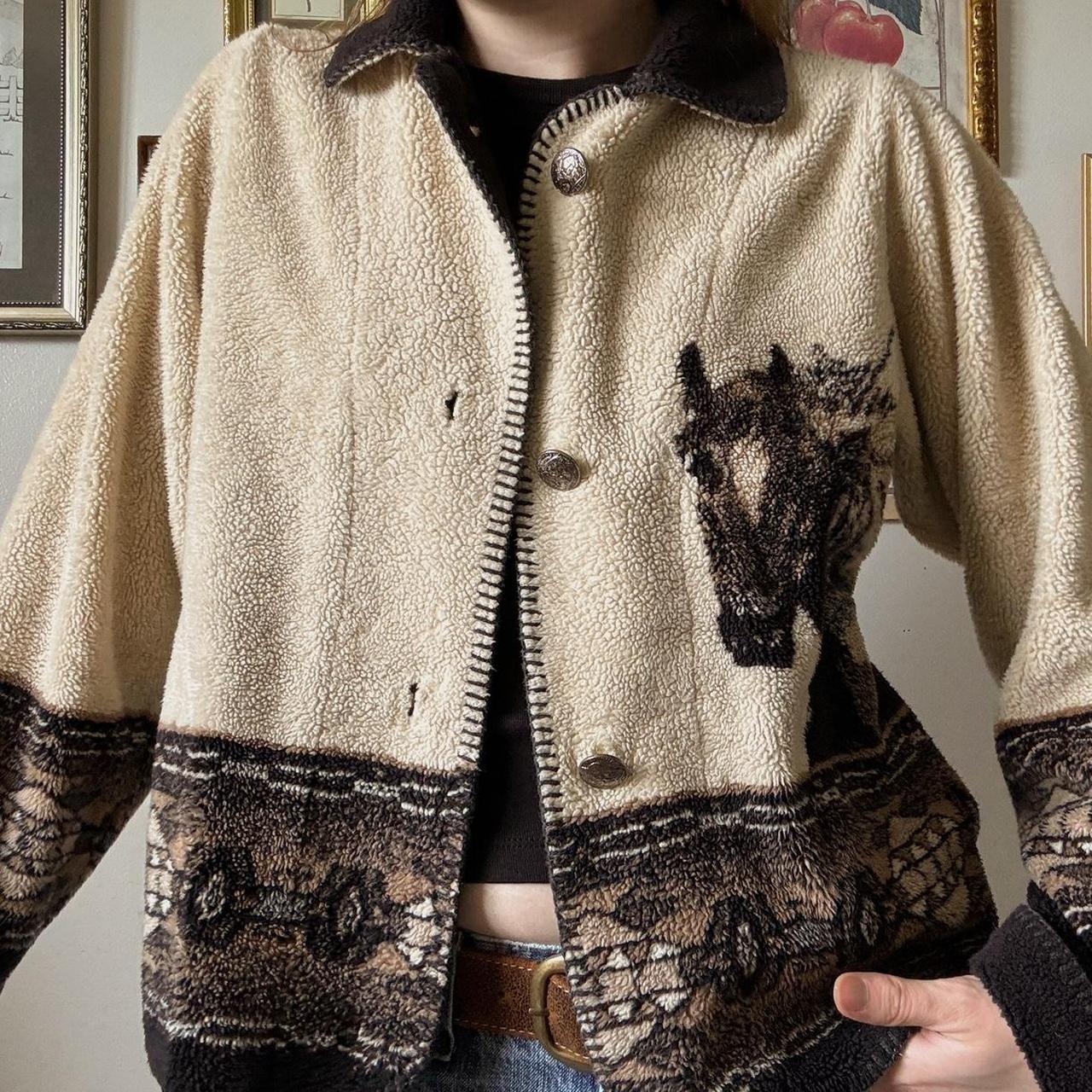 Horse fleece sweater (S)