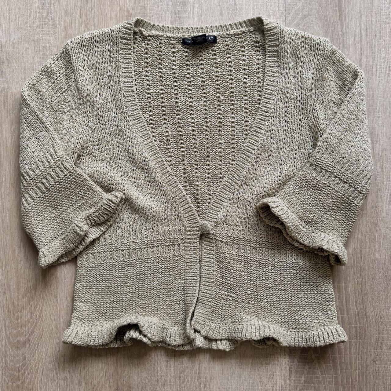 Sage green fairy knit cardigan (S)