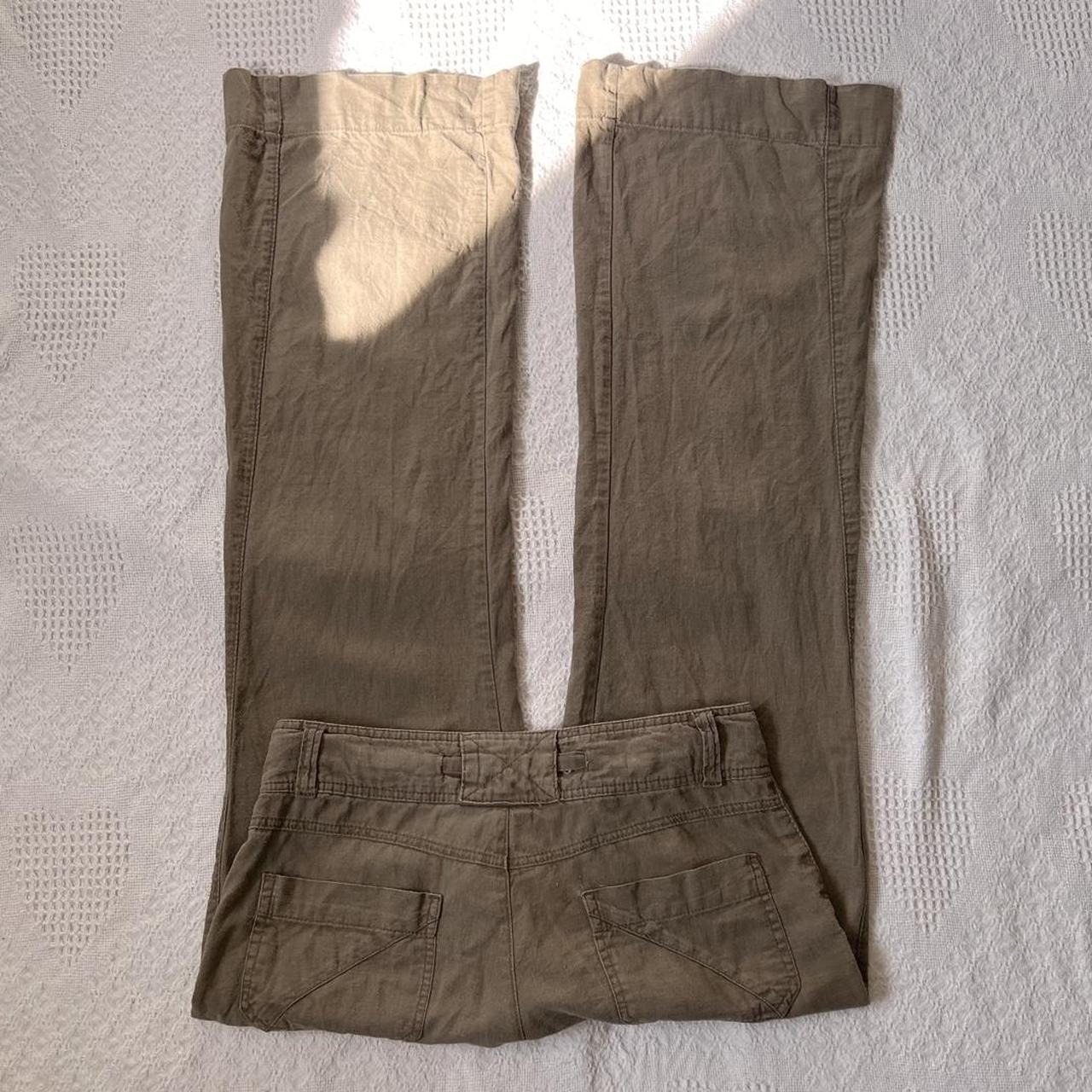 Low rise linen pants (XS)