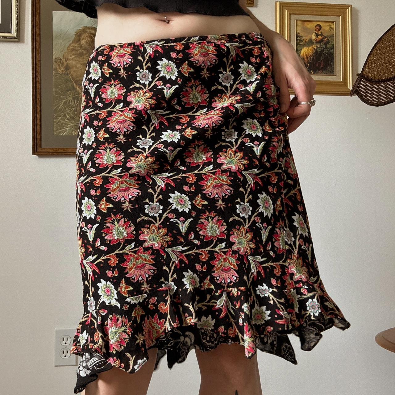 Fairy floral reversible skirt (S)