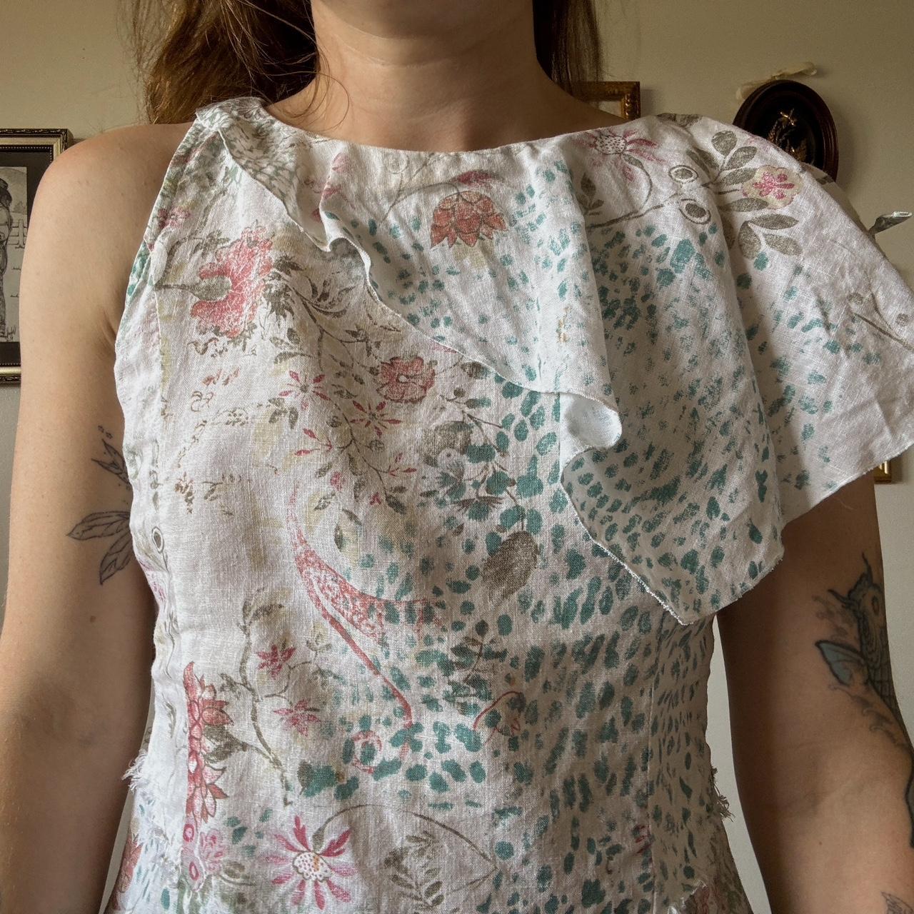 Vintage fairy linen top (M)