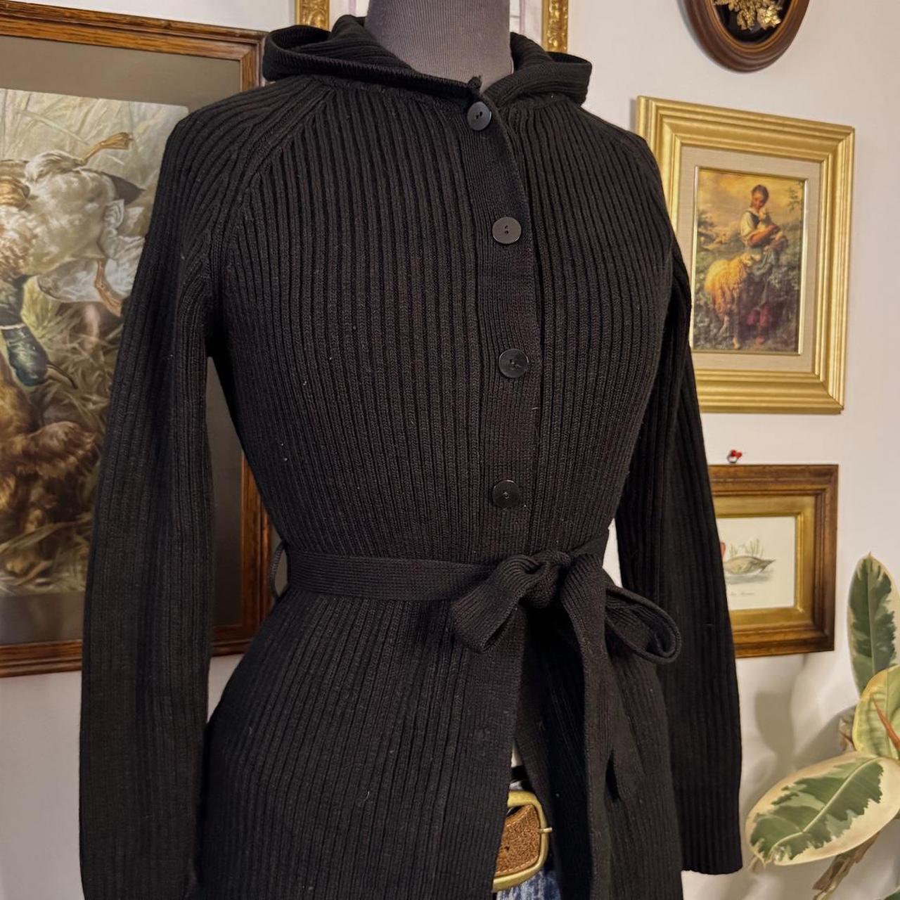 Y2K long knit cardigan (M)