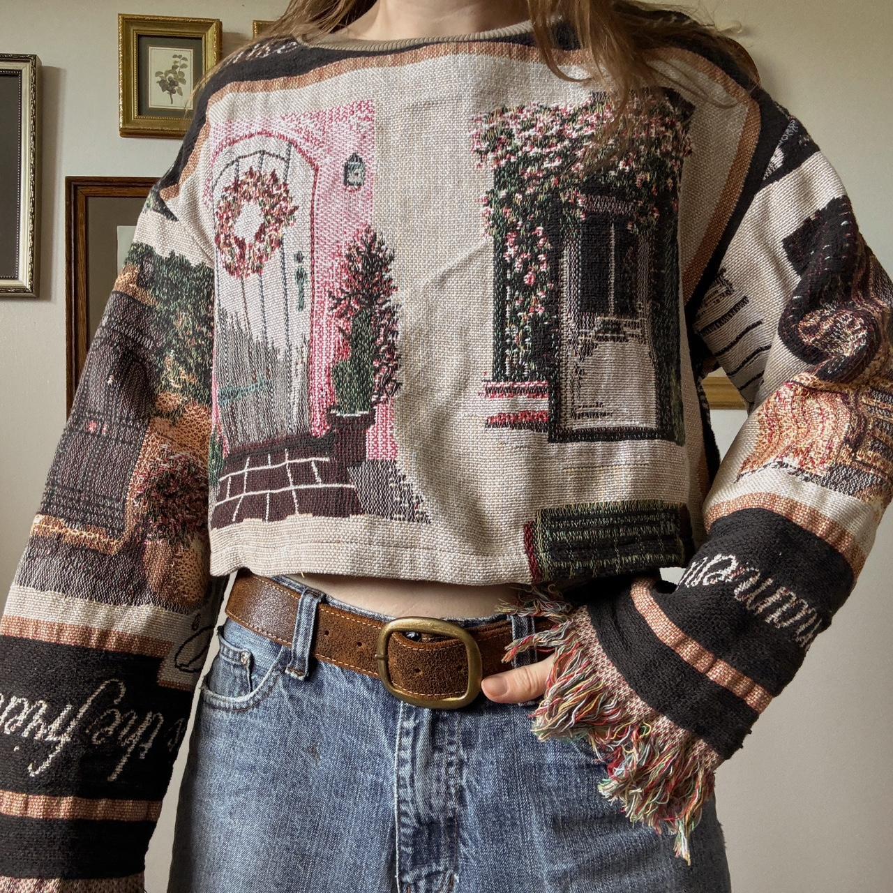 Vintage tapestry sweater (M)